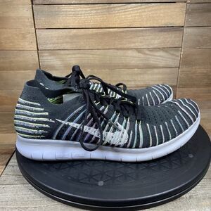 Nike Free Run RN Flyknit Running Sneakers Womens Sz US 8.5 Rare Multicolor Shoes
